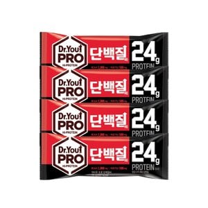 너만아는과자점 오리온 닥터유 프로 단백질바 70g x 4개 / 프로틴바 함량24g