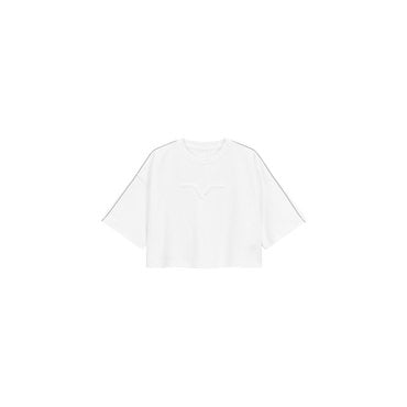 VOV 엠보 로고 실키 크롭 티셔츠 7114140T03
