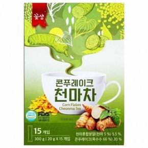 꽃샘 콘프레이크 천마차 300g 20g 15개입