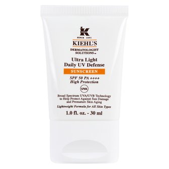  키엘 Kiehls 선크림 울트라라이트 데일리 UV디펜스 SPF50, 30ml