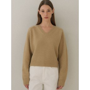 Extrafine wool v-neck knit (5colors)