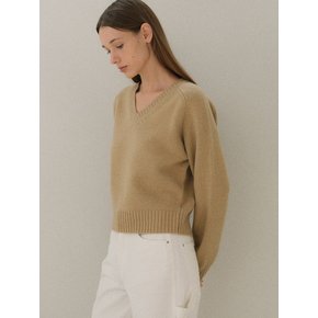 Extrafine wool v-neck knit (5colors)