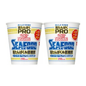 닛신 컵누들 PRO 고단백 저당질 시푸드맛 컵라면 78g x2개묶음