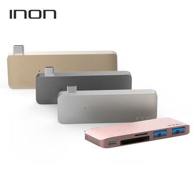 INON USB 3.0 C타입 5in1 멀티허브 맥북 IN-UH410C