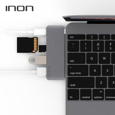 USB 3.0 C타입 5in1 멀티허브 맥북 IN-UH410C