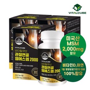 [바이탈큐브] 관절연골 엠에스엠 2000 60정x3개3개월