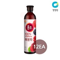 몸과 맘이 반짝! 청정원 홍초 복분자 900ml x 12