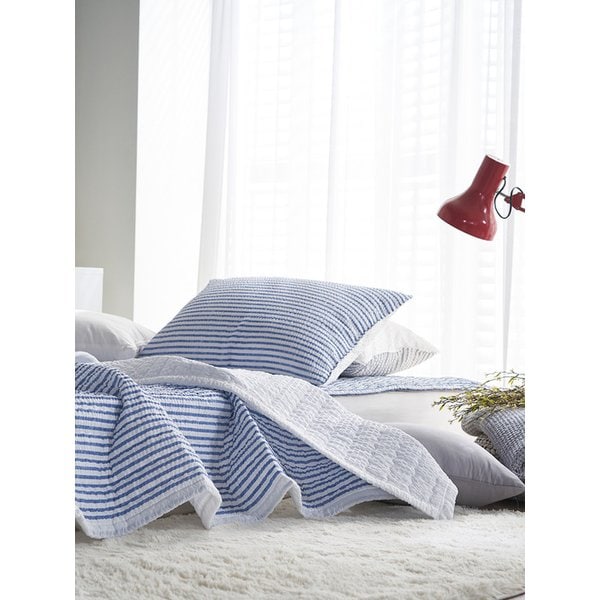 마린 시어서커 여름용 시원한 달라붙지않는 누빔 베개커버 50x70