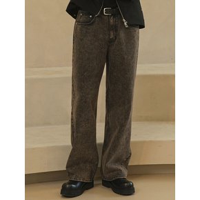 M238 DYEING WIDE PANTS_BROWN