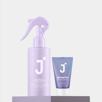 제이숲 실크 케라틴 노워시 앰플 트리트먼트 200ml 아쿠아마린 워터팩 1개 기획구성