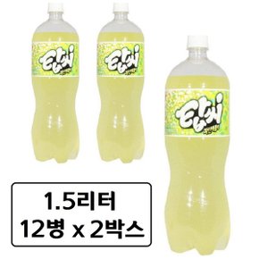 일화 탑씨 파인애플향 1.5L x 24페트 병 펫 탄산 음료수 1500ml (일반용,