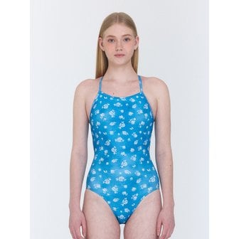 LOOPLOOP [플로럴 데님 드레스] 원피스 수영복