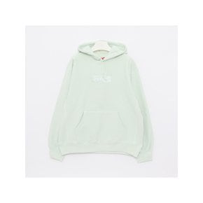 박스로고 클래식 스웨트 남성(공용) 후드티 FW23SW56 LT GREEN