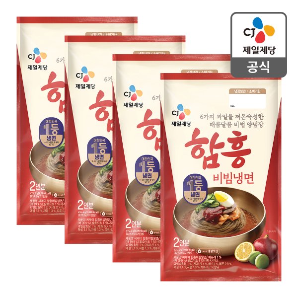 [본사배송] 함흥비빔냉면(2인) 474.4g X 4개