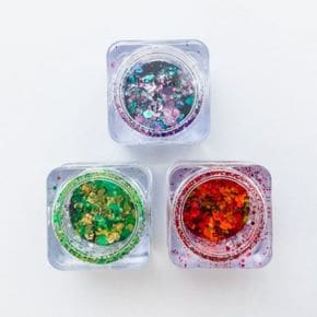3 color 파티레인 글리터 셀프네일파우더 네일파우더