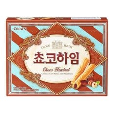 크라운 비스켓 비스킷 초코하임 크라운 142g 과자 봉지과자