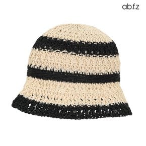 썸머 배색 줄무늬 포인트 버킷햇 (AFX2QAH1A)