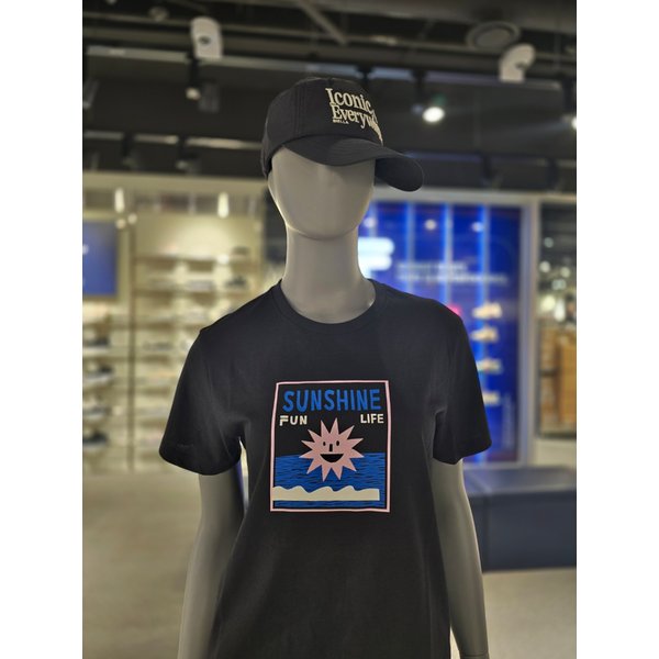 [파주점] 여성 세미크롭 그래픽 반팔 티(FS2RSH2457F-BLK)