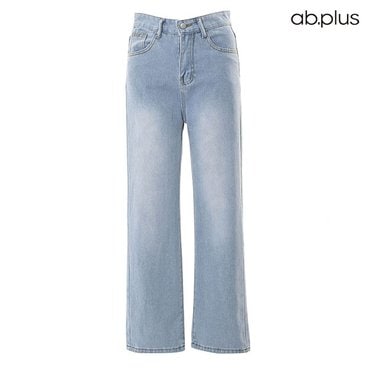 ab.plus 데일리 블루 워싱 포켓 데님 롱 팬츠 (LSY2MP62A)