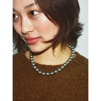 유지떼 DOT GREY PEARL Necklace, 2Size