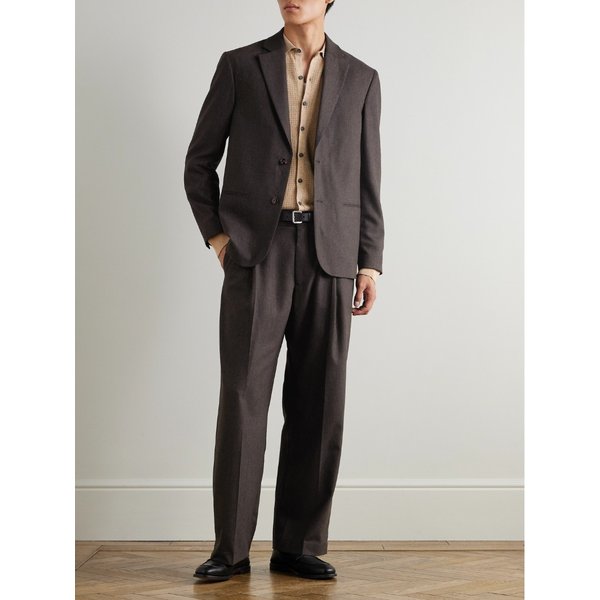 NN.07 케이 스트레이트 레그 플리츠 우븐 팬츠 46376663162930001