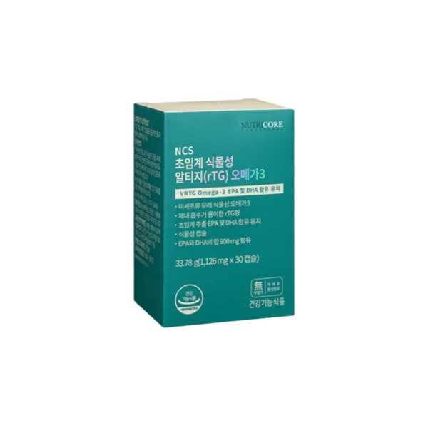 뉴트리코어 식물성 알티지 오메가3 1126mg x 30캡슐 SJ