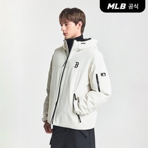 MLB [엠엘비코리아공식] 고프코어 후드 속사시 경량 숏패딩 BOS (D.Cream)