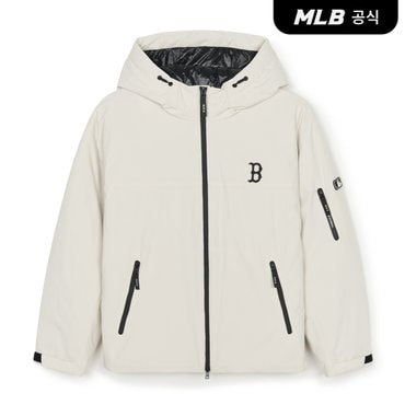 MLB [코리아공식] 고프코어 후드 속사시 경량 숏패딩 BOS (D.Cream)