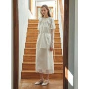 TIS JACQUARD TWO WAY SHIRRING PUFF DRESS_2COLORS