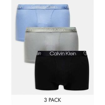 Calvin Klein 캘빈 클라인 모던 스트럭처 코튼 트렁크 3 팩 인 멀티 9094958 89067819