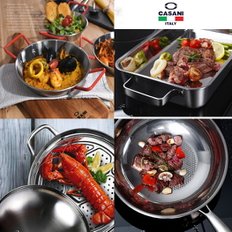 최대 85% OFF 이태리 명품 까사니 인기모음/접시/특수냄비(멀티팟/찜기/버켓/오일포트/와이드팬/웍)/가마솥