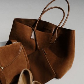 PF24 Margo Suede Tote Bag Caramel