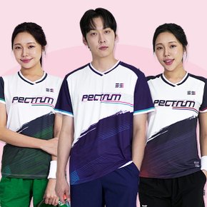 남성 여성 티셔츠 반팔 배드민턴 경기복 ST-2570