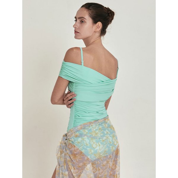Olenthia Off-shoulder Swimsuit_Aqua marine (민트)