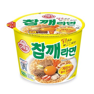  오뚜기 참깨라면 큰컵라면 110g 12개