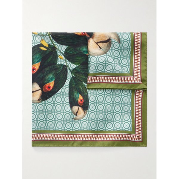 라더블제이 프린트 실크 포켓 스퀘어 46376663162992124