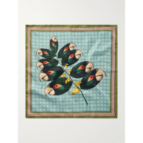 라더블제이 프린트 실크 포켓 스퀘어 46376663162992124