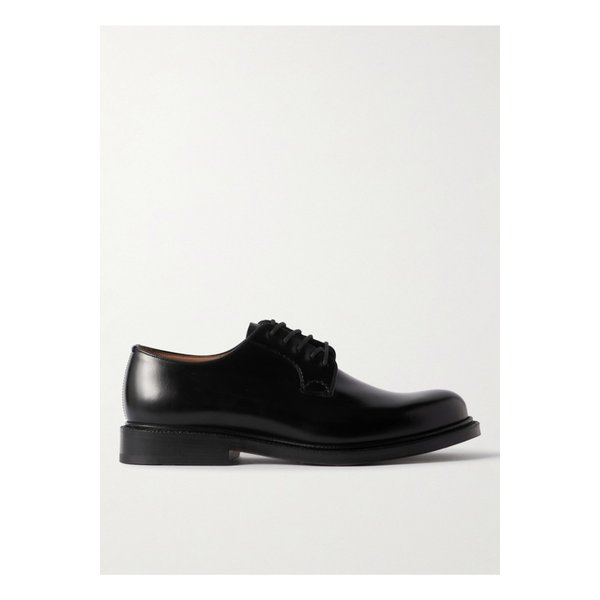 섀넌 폴리시드 가죽 더비 슈즈 블랙 1647597351479012