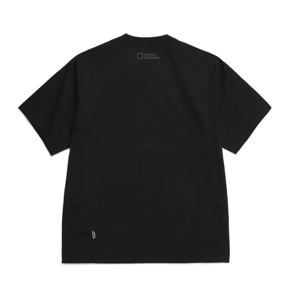 [여주점] N252UTS310 피오토스 우븐 세미오버핏 반팔 티셔츠 CARBON BLACK