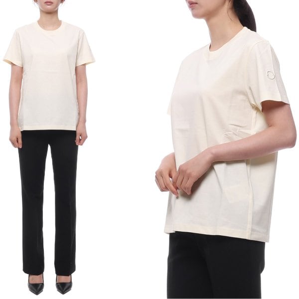 [부산점] 26SS 여성 로고 자수 반팔티셔츠 (8C00029 89AUO 034 26S)