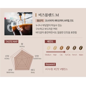 도로시커피팩토리 비즈블렌드 M 원두커피 1kg 블랜딩커피