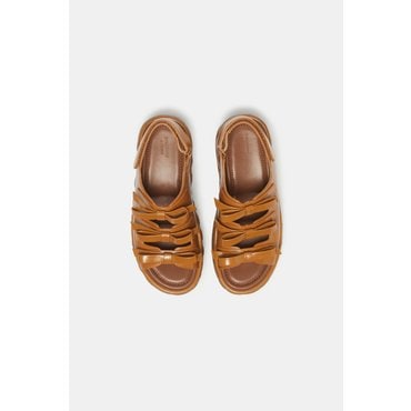 슈콤마보니 Frangia ribbon sandals(camel) DG2AM25031CML