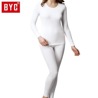 BYC 여성 내복 40수 베이직 상하(DOLT6656-화이트)