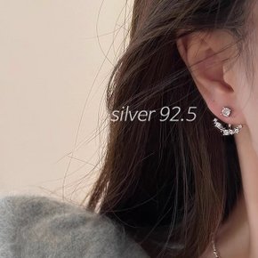 SILVER 92.5  하버스 드롭 큐빅 이어링_P359869919