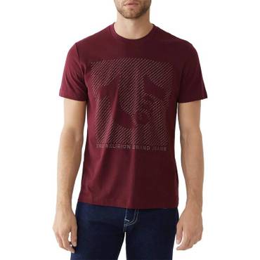 이스퀘어 4847168 True Religion Crystal Mens Logo Crewneck T-Shirt