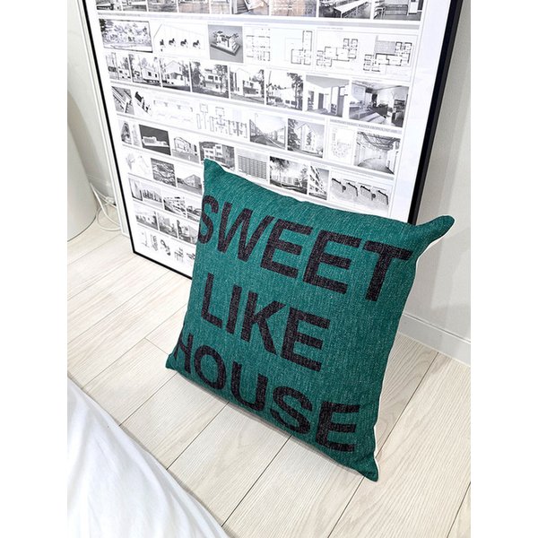 Sweet Like House 캔버스 쿠션커버