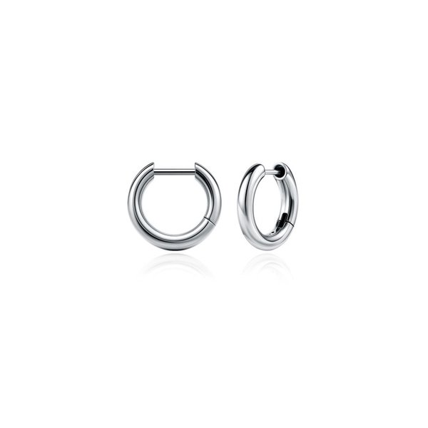 (실버925)3mm Hollow Round Hoop Earrings - S