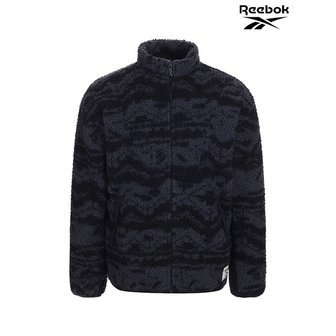 리복(하프클럽) 남성 블랙 플리스 자켓 CL GP WE FLEECE AOP TT REJU1F363BK_P333645550