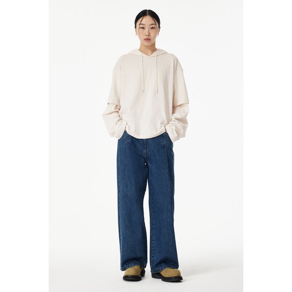 더블 레이어드 후드티셔츠 91U5122005006