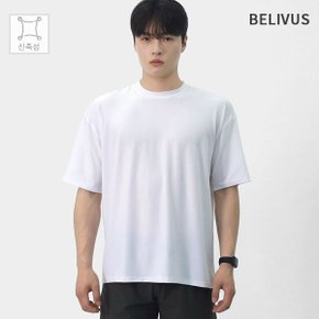 남자 쿨링 스판 오버핏 반팔티셔츠 BHDN005